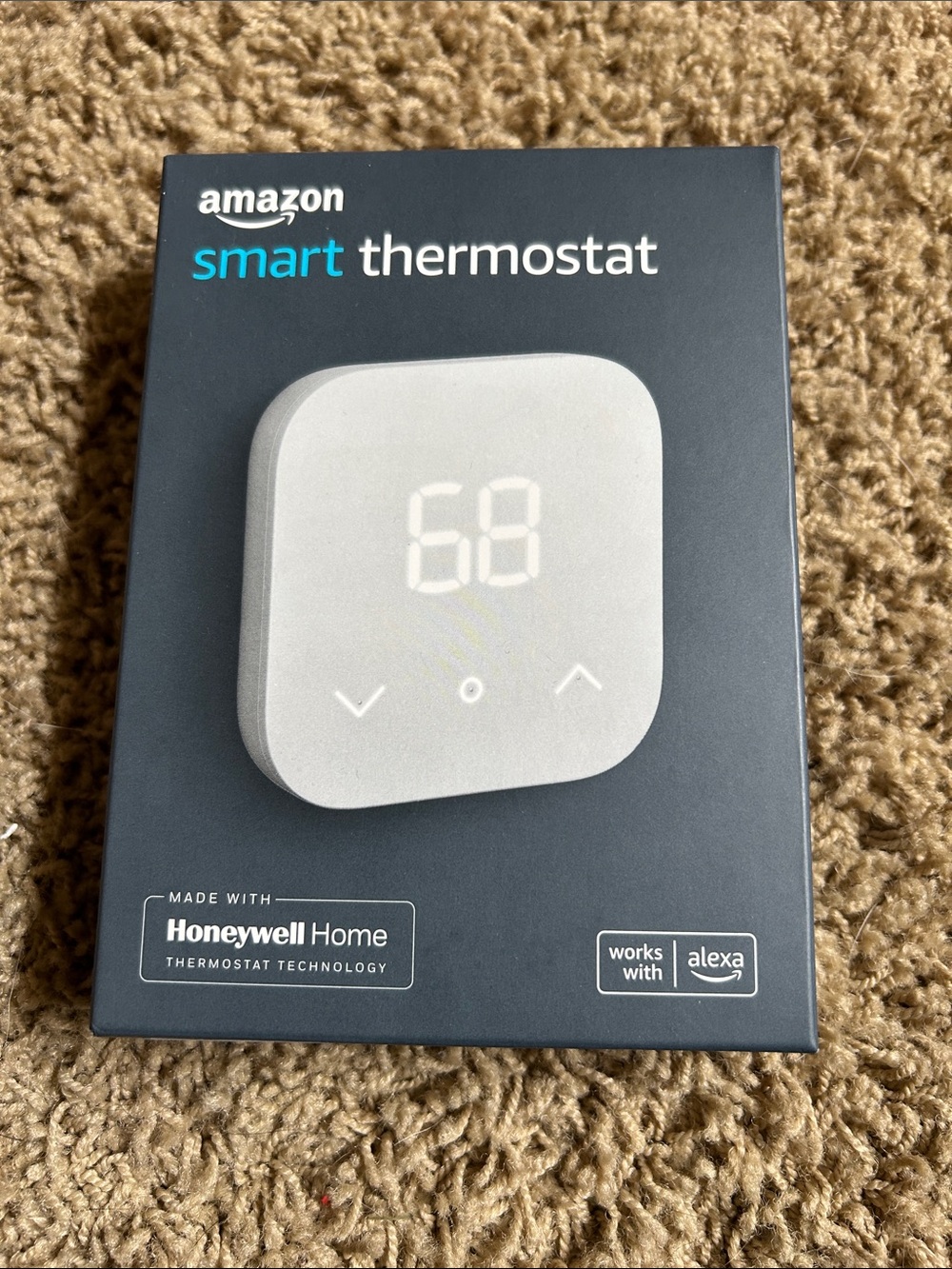Amazon Smart Thermostat - White and Gray